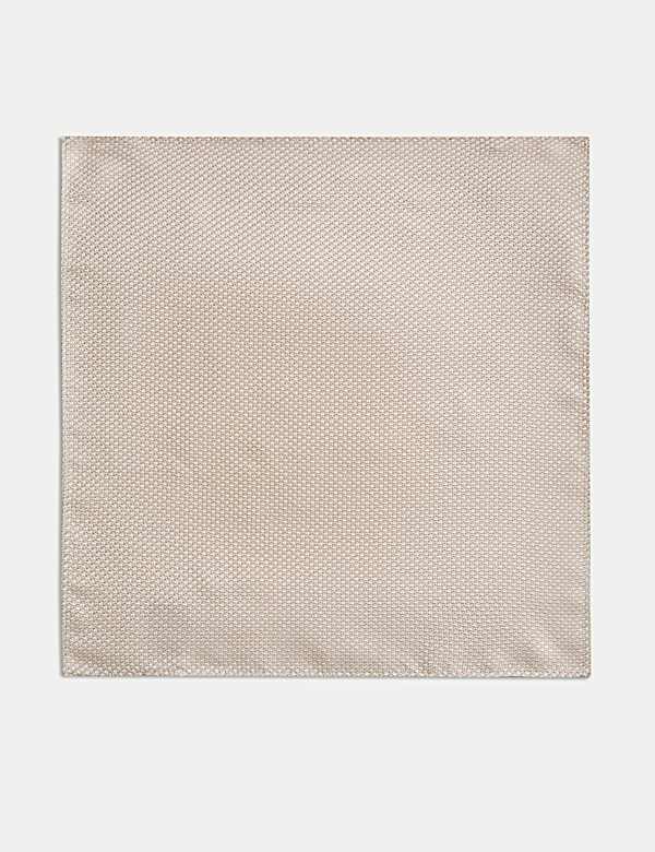 Textured Pure Silk Pocket Square - MV
