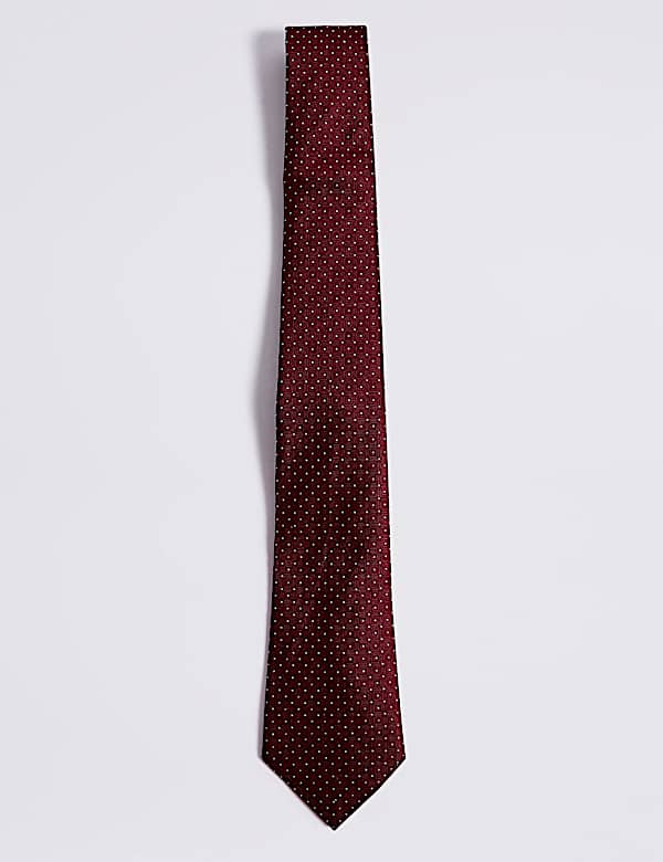 Polka Dot Pure Silk Tie'