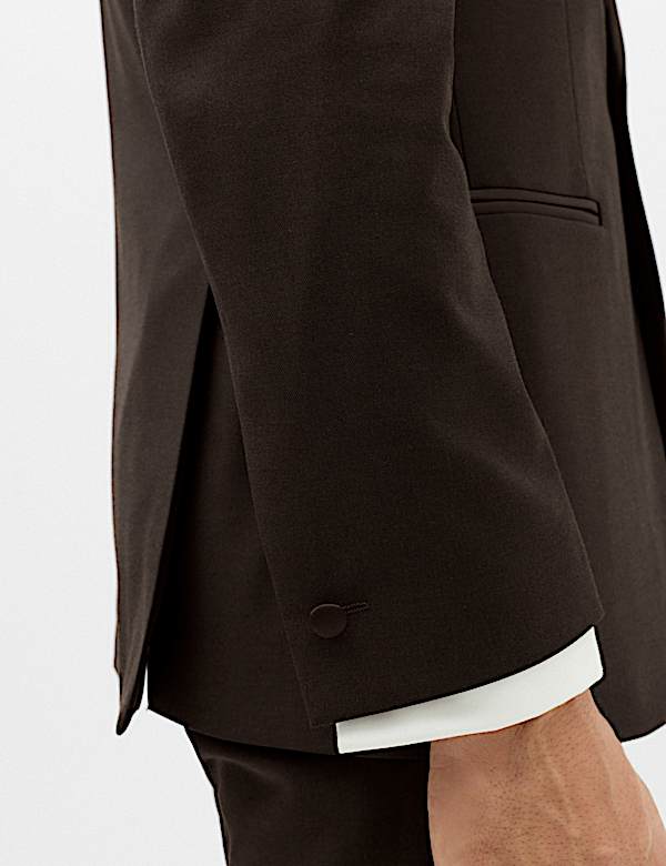 Veste de smoking extensible coupe ajust&eacute;e - CH