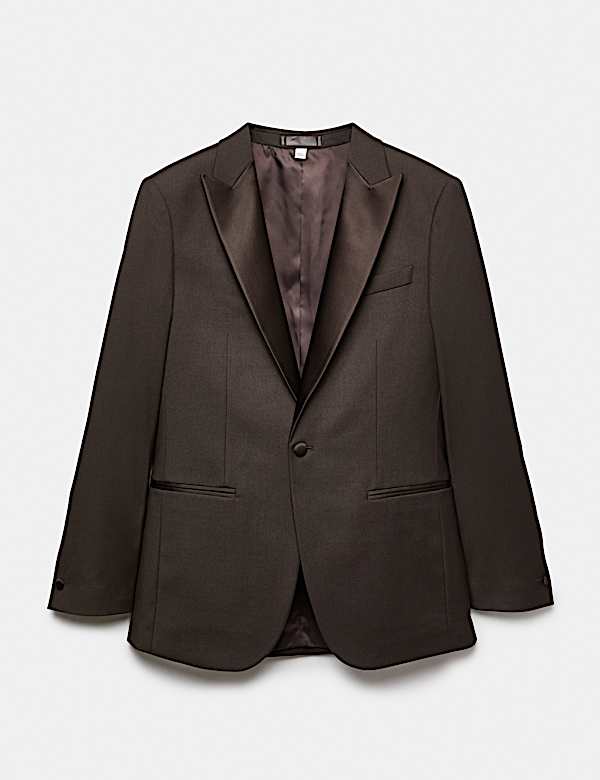 Veste de smoking extensible coupe ajust&eacute;e - CH