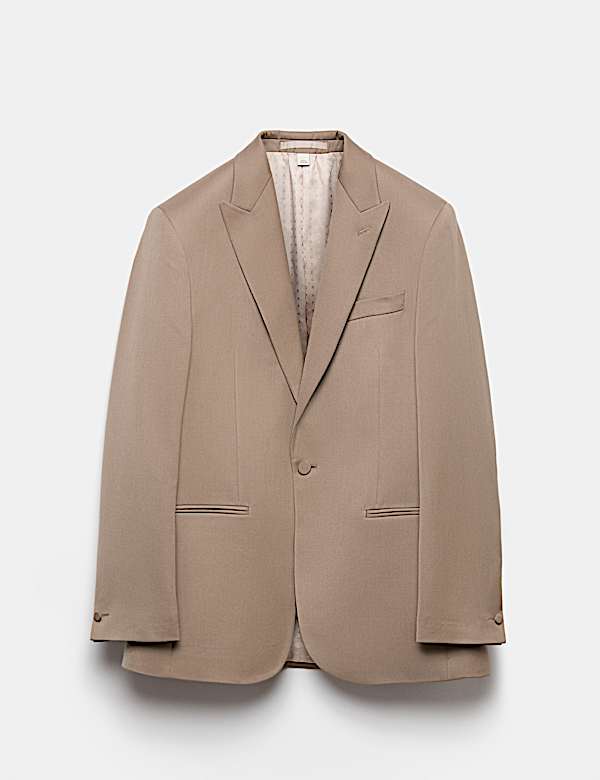 Tailored Fit Sateen Stretch Tuxedo Jacket - JO