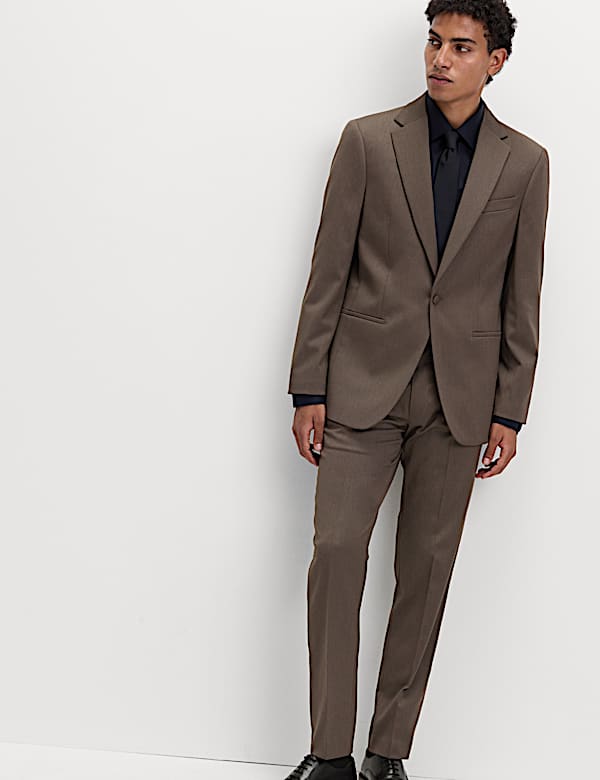 Tailored Fit Sateen Stretch Tuxedo Jacket