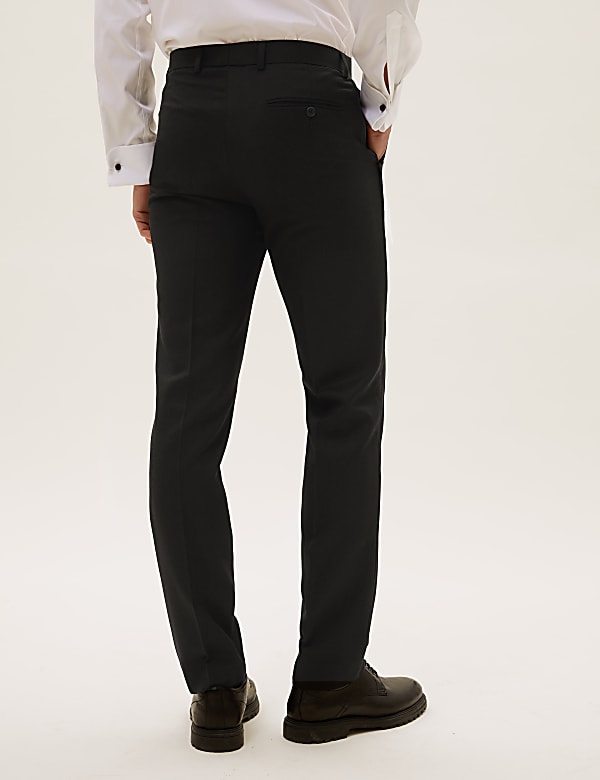 Buy Black Slim Fit Dinner Suit Trousers at Marks Spencer