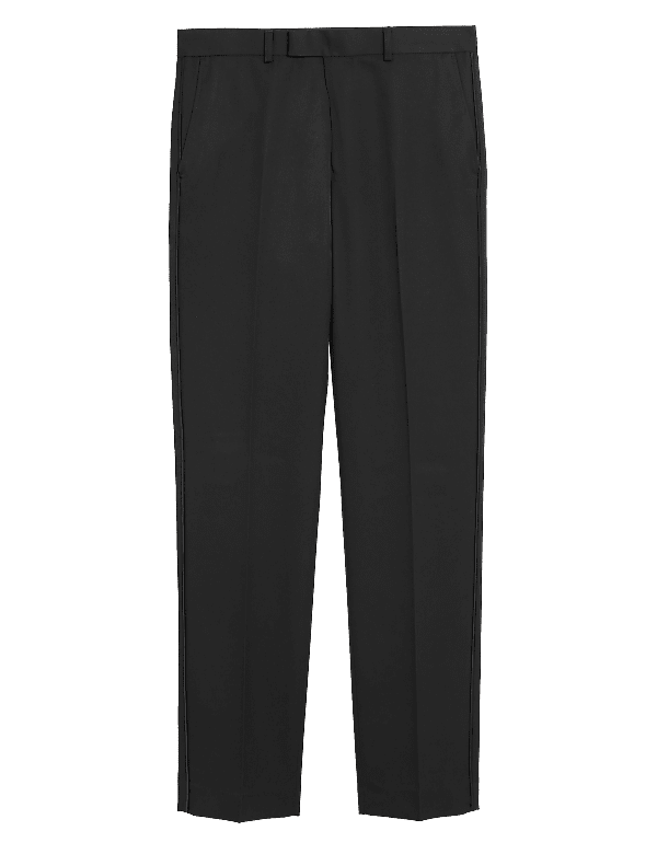 Black Slim Fit Dinner Suit Trousers