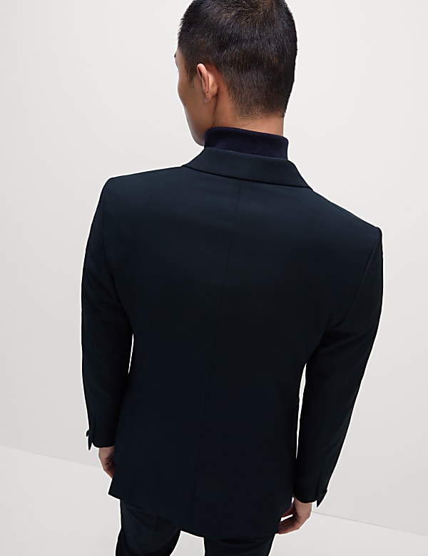 Slim Fit Double Breasted Tuxedo Jacket
