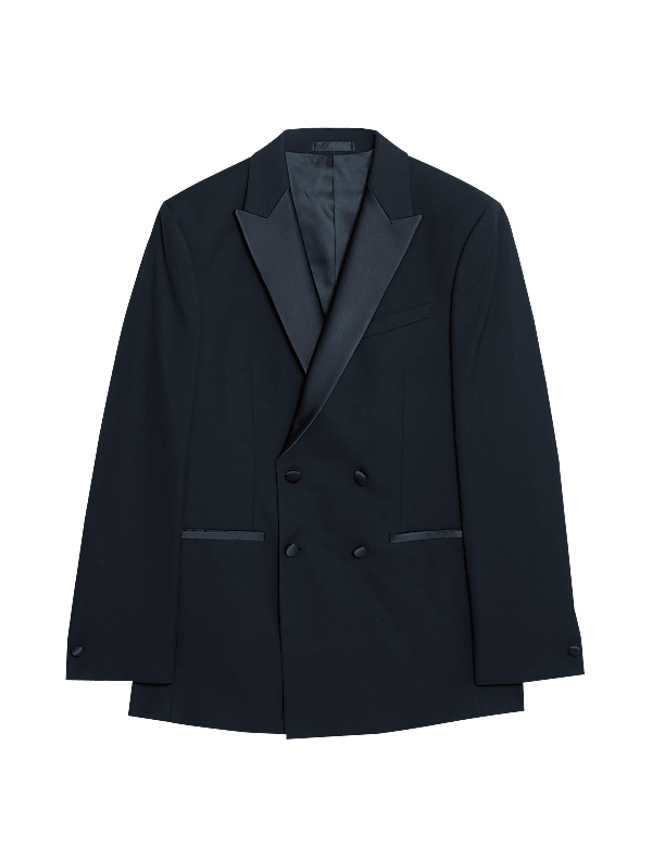 Slim Fit Double Breasted Tuxedo Jacket