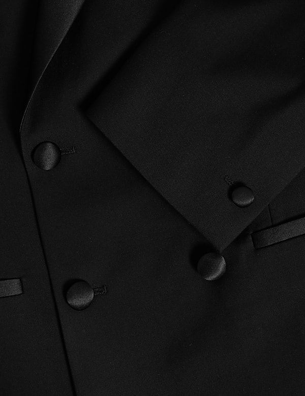 Slim Fit Double Breasted Tuxedo Jacket - IS
