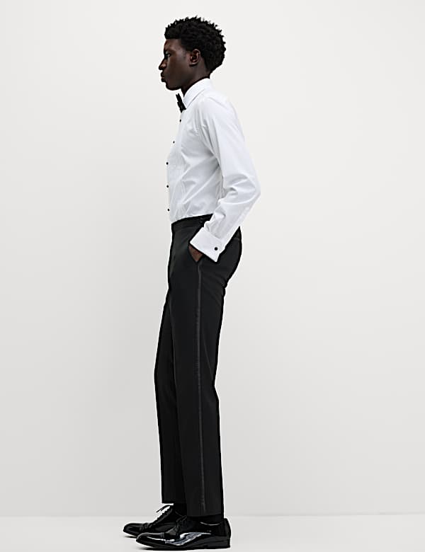 Skinny Fit Stretch Tuxedo Trousers - US