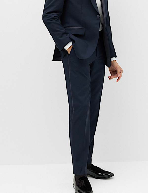 Tailored Fit Tipped Tuxedo Trousers - AL