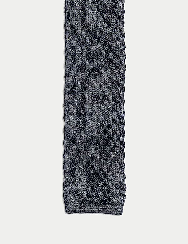 Linen Rich Knitted Tie - FR