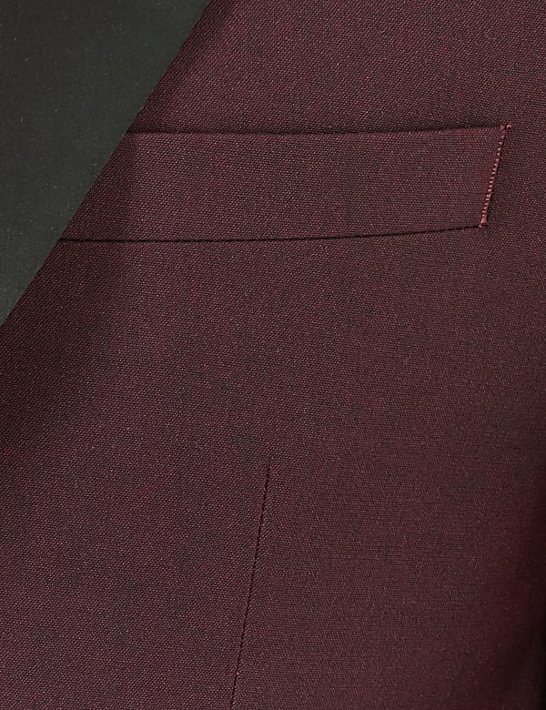 Burgundy Slim Fit Dinner Jacket