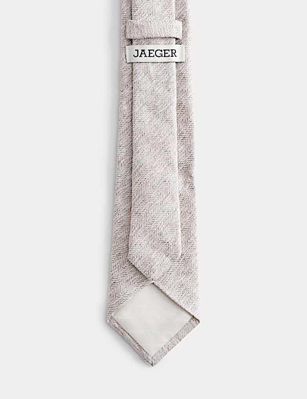 Herringbone Silk Blend Tie - NL