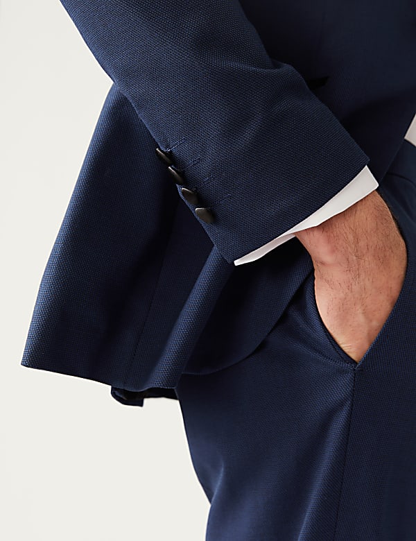 Navy Slim Fit Tuxedo Jacket