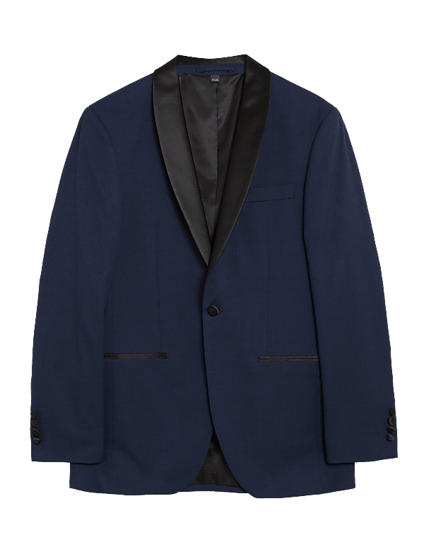Navy Slim Fit Tuxedo Jacket