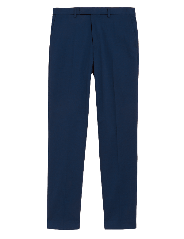 Navy Slim Fit Stretch Suit Trousers