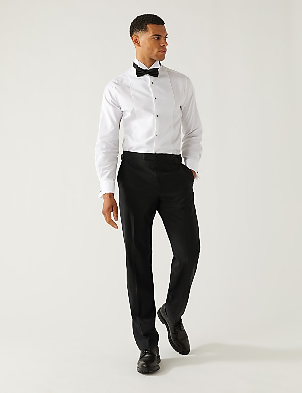 Regular Fit Pure Wool Suit Trousers