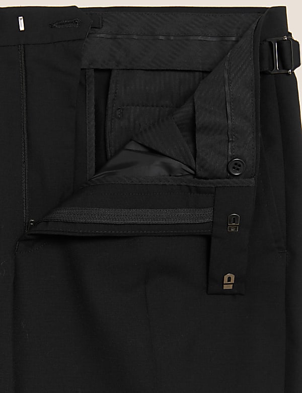 Regular Fit Pure Wool Suit Trousers