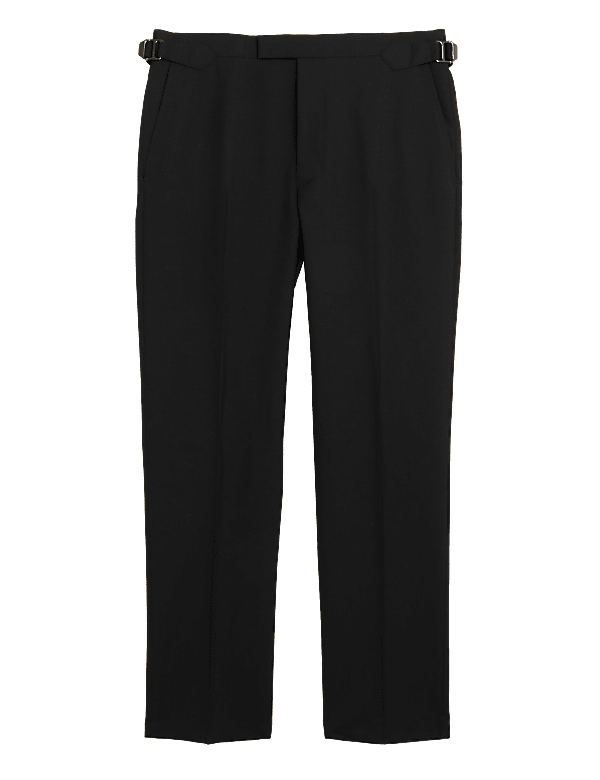 Regular Fit Pure Wool Suit Trousers