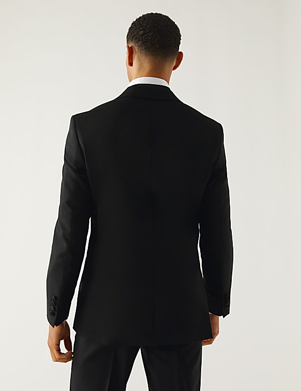 Regular Fit Pure Wool Tuxedo Jacket