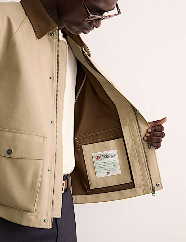 Pure Cotton Short Trench Coat - GR