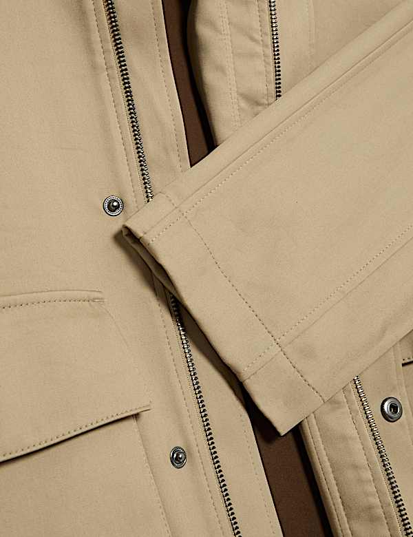 Pure Cotton Short Trench Coat - GR