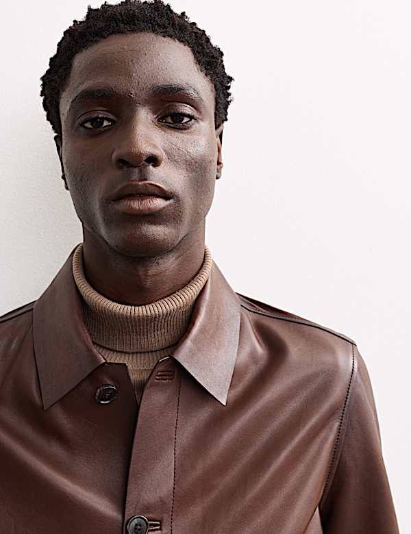 Leather Harrington Jacket - CA