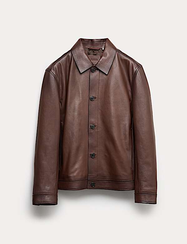 Leather Harrington Jacket - CA