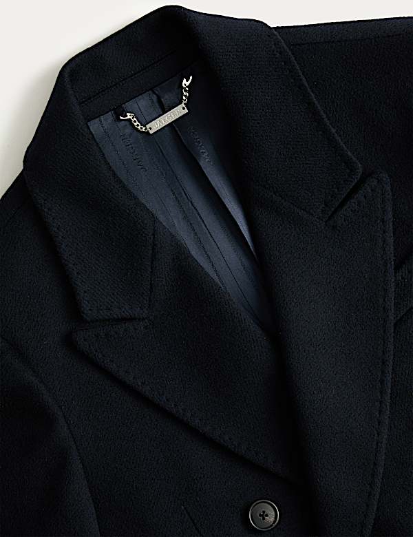 Manteau en mélange de cachemire et laine italienne à revers - CA