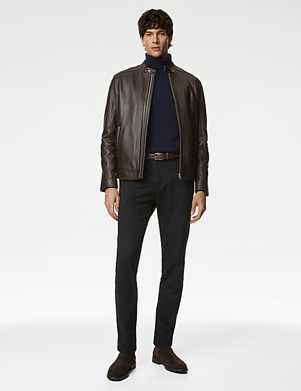 Marks & spencer mens leather jackets top