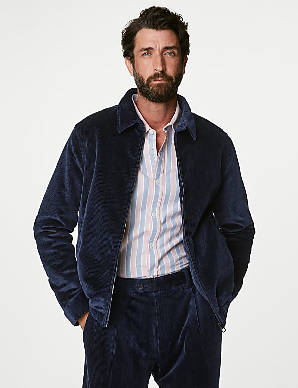 Marks and spencer mens corduroy jacket deals