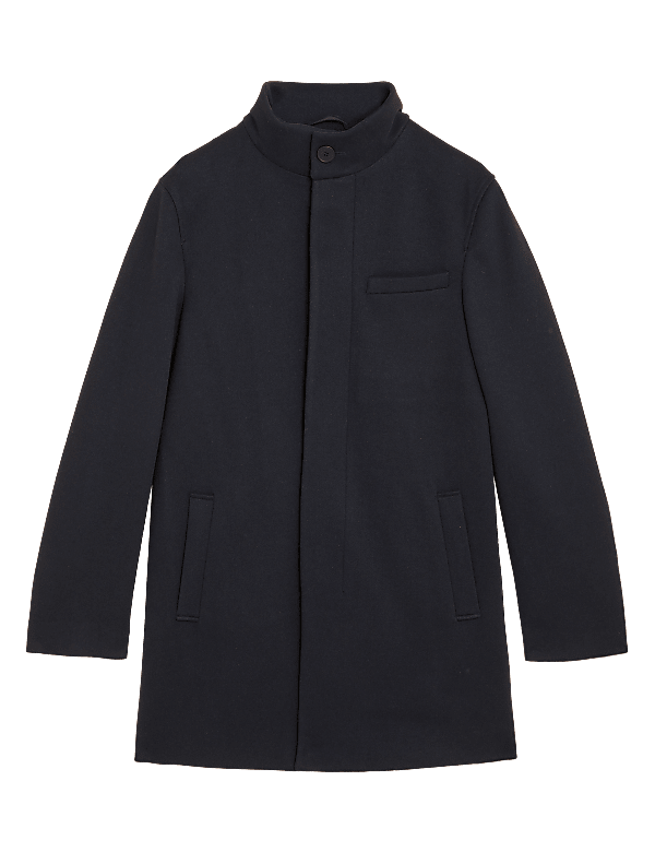 Funnel Neck Overcoat