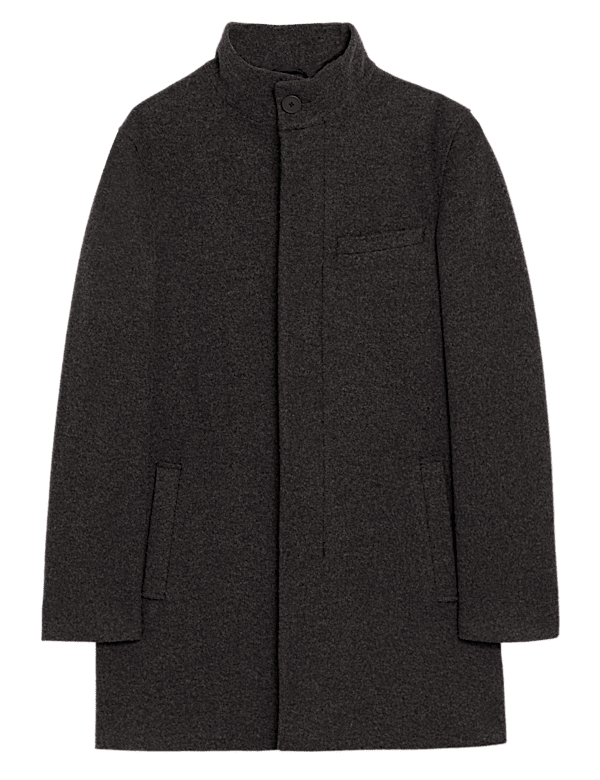Funnel Neck Overcoat