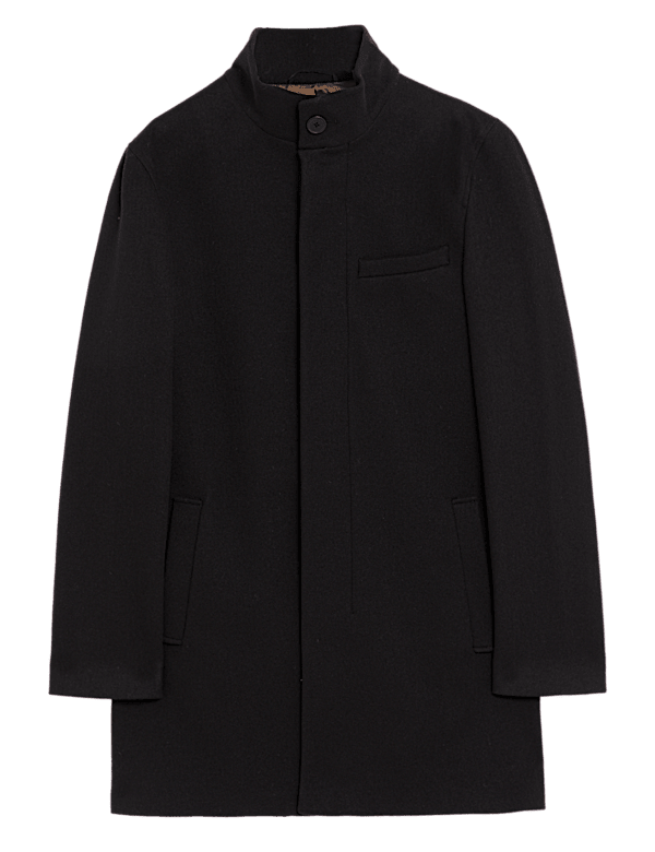 Funnel Neck Overcoat