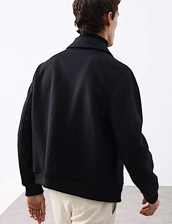 Wool Rich Bomber Jacket