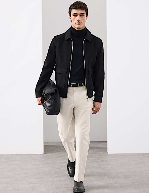 Wool Rich Bomber Jacket