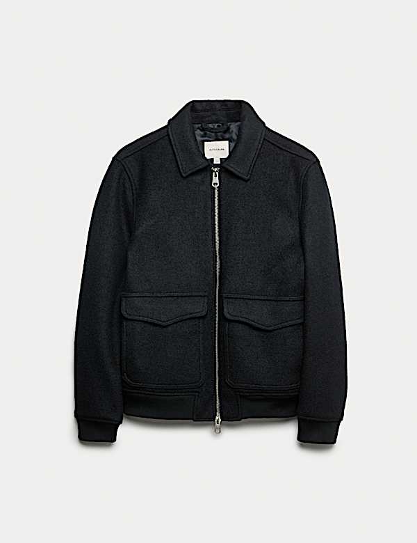 Wool Rich Bomber Jacket - TW