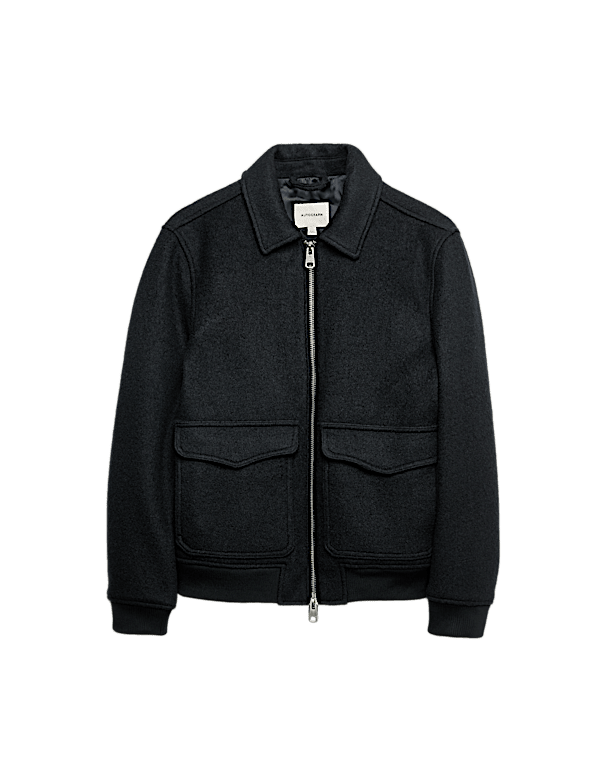 Wool Rich Bomber Jacket