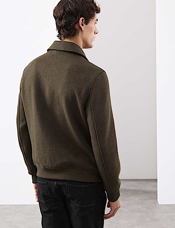 Wool Rich Bomber Jacket