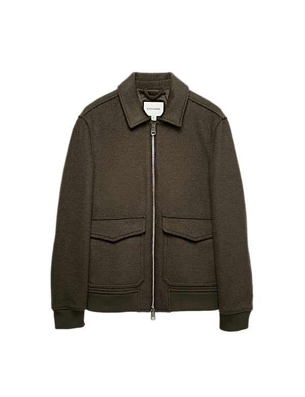 Wool Rich Bomber Jacket