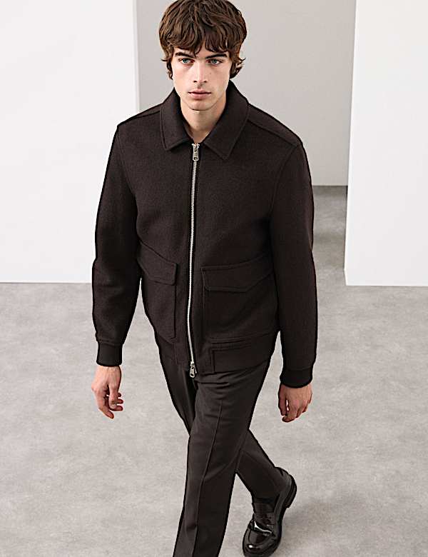 Wool Rich Bomber Jacket - DK