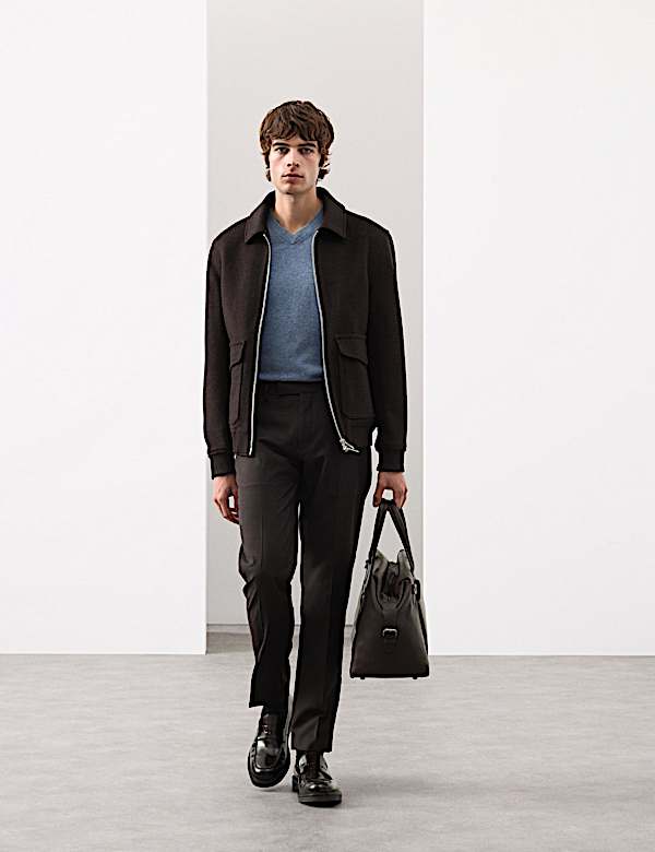 Wool Rich Bomber Jacket - CA