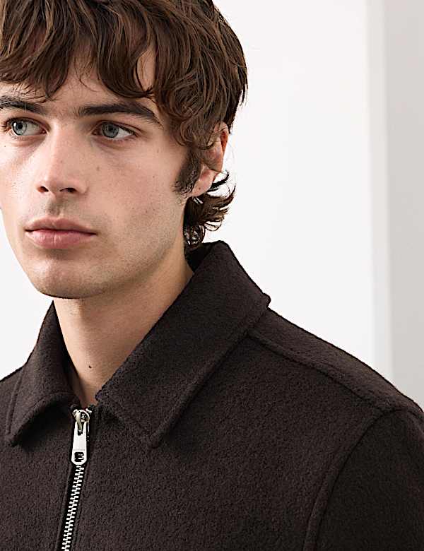 Wool Rich Bomber Jacket - CA