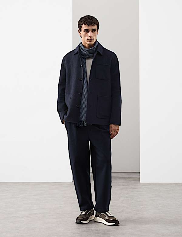 Jaket Pendek Campuran Wol - ID