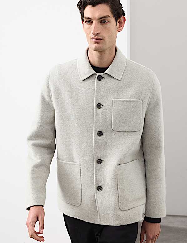 Jaket Pendek Campuran Wol - ID