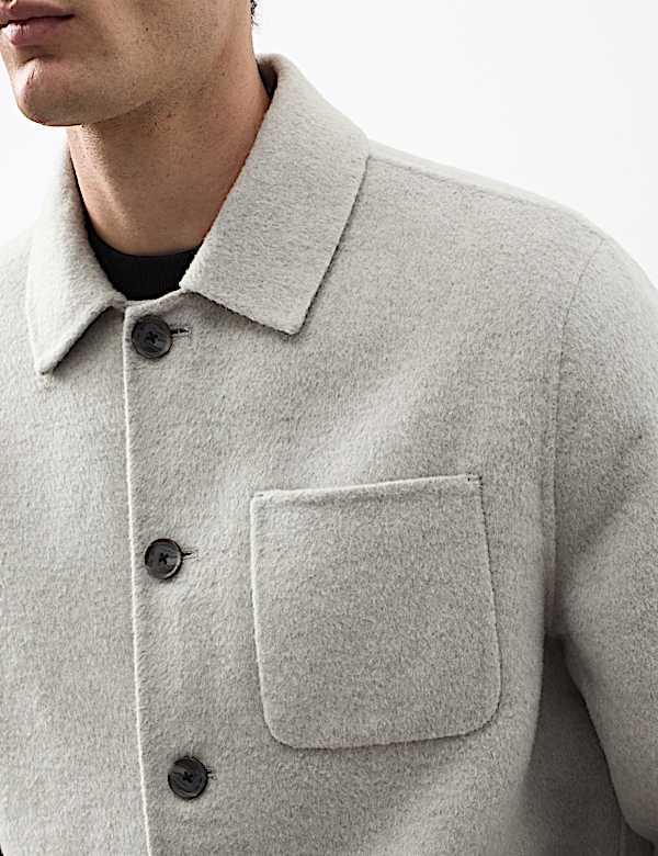 Jaket Pendek Campuran Wol - ID