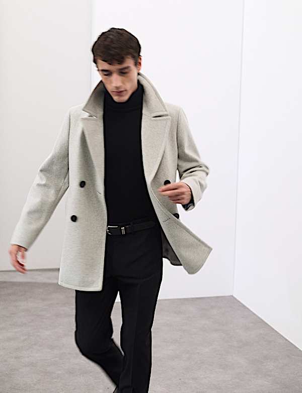 Wool Rich Peacoat - IT