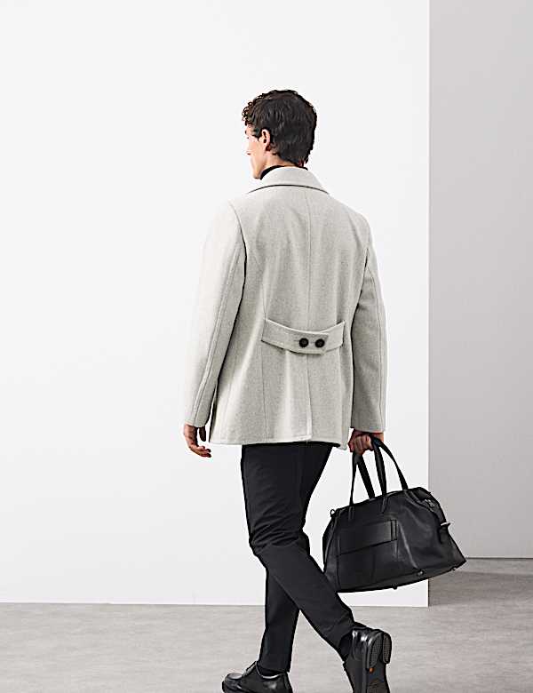 Wool Rich Peacoat - IT