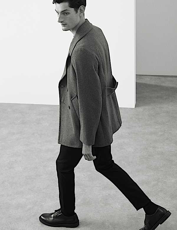 Wool Rich Peacoat - SK