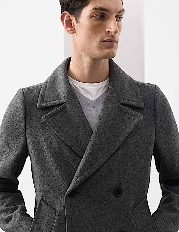 Wool Rich Peacoat - AT