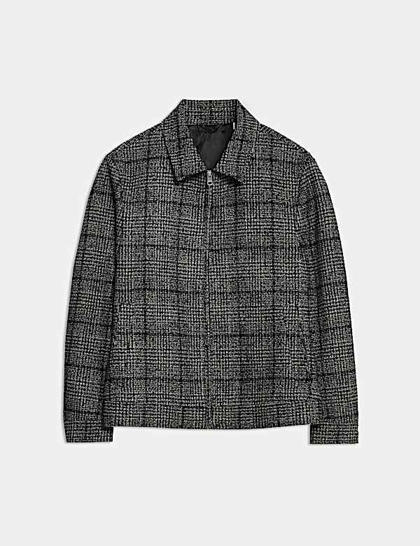 Wool Blend Harrington Jacket - FR